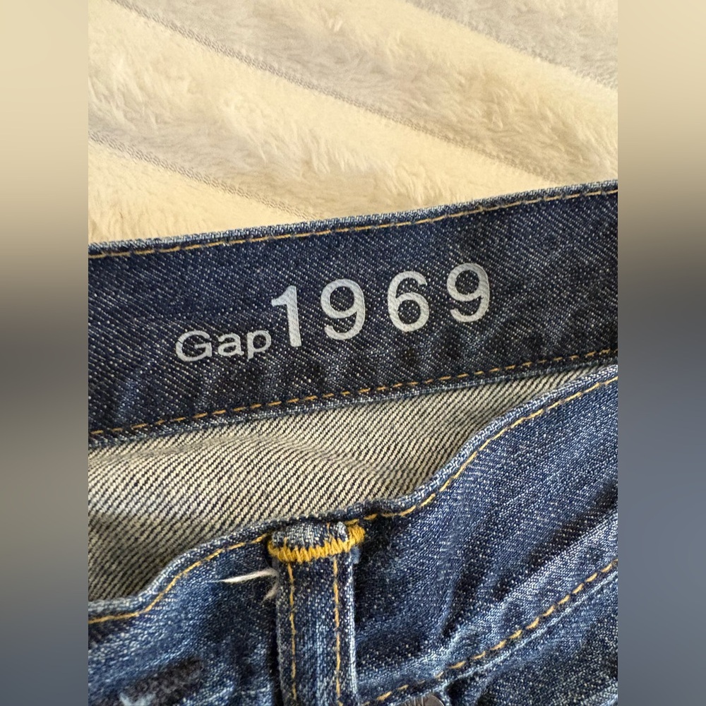 GAP Men's Relaxed Fit Dark Blue Jeans ,Y2K 100% cotton ,30x32 - Picture 7 of 10